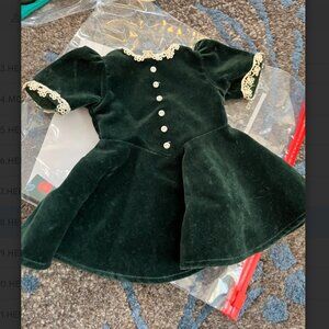 Retired Vintage American Girl Doll Molly's Christmas Dress